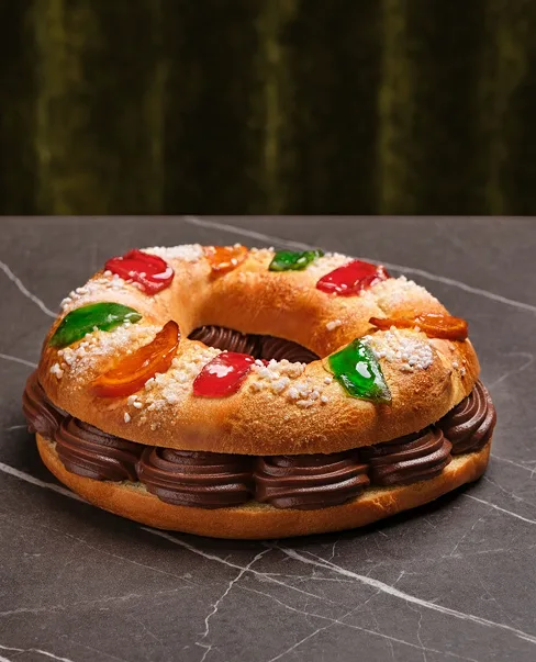 Roscón artesanal pastelerías Luis Miguel Murcia chocolate