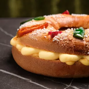 Roscón artesanal pastelerías Luis Miguel Murcia crema