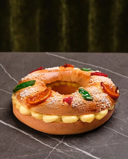 Roscón artesanal pastelerías Luis Miguel Murcia crema