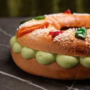 Roscón artesanal pastelerías Luis Miguel Murcia pistacho