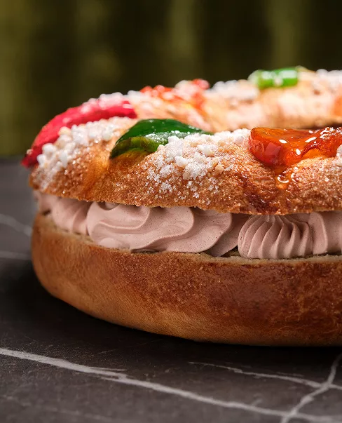 Roscón artesanal pastelerías Luis Miguel Murcia trufa